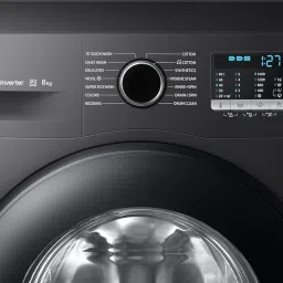 samsung 8 kg Fully Automatic Front Load with In-built Heater Grey image 2