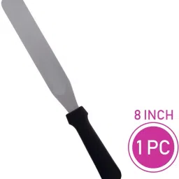 8 inch stainless steel straight palette knife for Cake Decoration| Icing Spatula Stainless Steel Cake Server-44