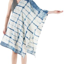 Solid, Printed Cotton Blend, Cotton Rayon Blend Women White Stole, Scarf, Fancy Scarf-image-94