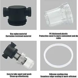 winmax 1 inch 80 Mesh Inline Water Filter Solid Filter Cartridge image 3