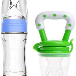 Baby Silicone Cerelac Food Feeder And Baby Fruit Nibbler -Combo Teether and Feeder-11