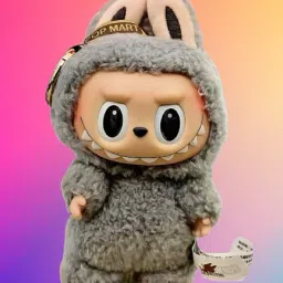 Raksha Bandhan Special Combo of Cool bro Rakhi & Labubu Doll _Small - 25 cm-image-85