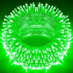 junjadiya 60 LEDs 17 m Green Steady Ball Rice Lights-picture-31