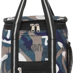 Army Us Lunch Tiffin Bag for School Office Picnic Use Easy Wash, Insulated Waterproof Lunch Bag-image-11
