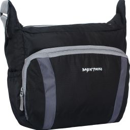 Black, Grey Men & Women Sling Bag - Extra Large Cross body Sling Messenger Unisex bag Black-Grey Clr-image-77
