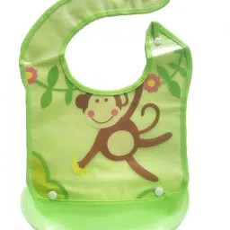 Baby Feeding Bib Holder- Green-image-54