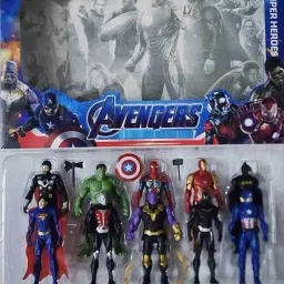 Action Figure Toys in Superheroes | Set of 10 Figures Toy for Kids-image-46