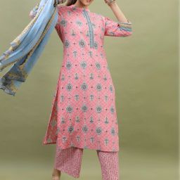Women Pure Cotton Kurta Palazzo Set-image-79