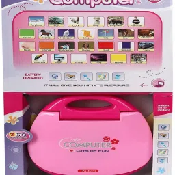 dn export ABCD Learn educational learning kids laptop, led display with music, Multi color image 2