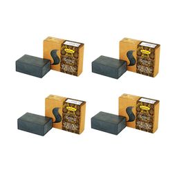 abeers Pack of 4 Charcoal With Essential Oil Premium Soap-125 g-45