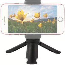 POZUB High Quality MT-15 Super Mini Tripod Stand, 1/4" Screw Mount Universal Smartphone Gimbal Stabilizer Table Tripod for Mobile, camera Handheld Video Shooting Monopod Mini Vlog Tripod Extended Grip/Tripod Rotatable 360 Rotation Stabilized Handheld Camera With Selfie Stick Tripod Online Course Video Recording Special Design for Streaming Mobile Video Stand Mobile Stand holder Tripod stand for camera Tripod, Monopod, Monopod Kit, Tripod Ball Head, Tripod Bracket, Tripod Kit, Tripod Clamp image 2