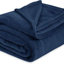 Solid Single Fleece Blanket for Mild Winter-image-74