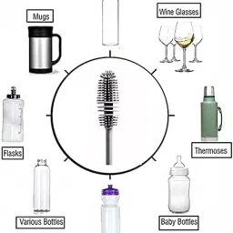 Silicone Bottle Brush | Bottle Cleaning Brush for Washing Water Bottle-image-8