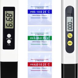 0.01 PH High Accuracy Water Quality Tester with 0-14 PH Measurement Range, TDS Range 0~9990 ppm, Accuracy: ±2%. for Drinking Water, Aquarium, Swimming Pools Combo Pack TDS Meter & Digital pH Meter-2