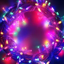 SPARK WORLD Blue & Green Rice String Lights image 5