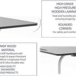 deshco Multipurpose Movable & Adjustable Wood Portable Laptop Table image 5