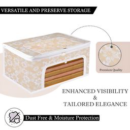 Kuber Industries Beige & White Printed Drawer Organiser image 5