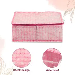 Kuber Industries Pink Set of 2 Regular Multi-Utility Organisers image 5