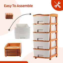 Kuber Industries White Set of 1 Reusable Drawer Organiser Organisers image 2