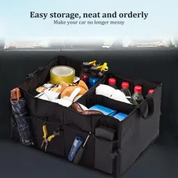 zvonko Trunk Organizer And Storage Suv Foldable Multi-Compartment Car Storage Box Trunk Organizer image 2