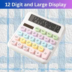 Desktop Calculator, 12-Digit Large LCD and Large Buttons for Office, Homes U286 Basic Calculator-image-68