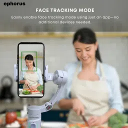 ephorus Foldable auto balancing gimble for all smart phones M1 3 Axis manun zooming 3 Axis Gimbal for Mobile image 3