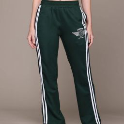 Women Solid Green Track Pants-image-31