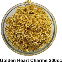 Golden Heart Charms 200pc-image-57