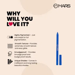 mars Smooth Glide Kajal | Won't Smudge Won't Budge With Sharpner image 5