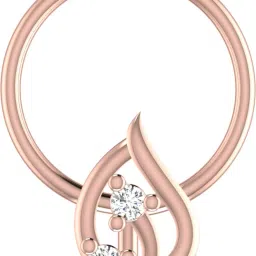 avsar Pari 14kt Cubic Zirconia Rose Gold Nose Wire-image-32