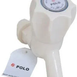 Polo White PVC Short Body Bibcock, Water Tap for Kitchen -(1/2", 15 mm)_1 pis POLO PLASTIC TAP ORIGIONAL Bib Tap Faucet-image-32