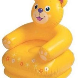 Original Inflatable Kids Happy Animal Teddy Air Chair Inflatable Sofa/ Chair (Yellow) Inflatable Sofa/ Chair-18
