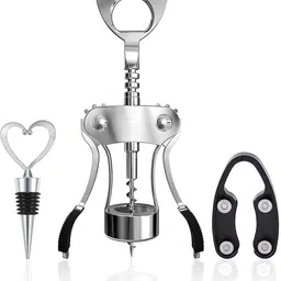 hannea Foil Cutter Waiters Cork Remover for Kitchen Restaurant Chateau Bars Bottle Opener Set-picture-17