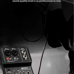 mocking bird Q12 2 Channel Audio Mixer Mini Mono Usb Audio Interface for Recording Studio Digital Sound Mixer image 4