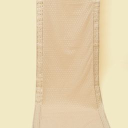 manyavar Net Embroidered Beige Men Dupatta-picture-35