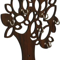 Tree shape wood cuting home decorative item and wall decor key holder Wood Key Holder-image-60