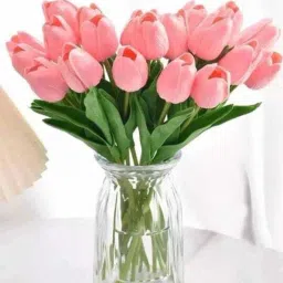 Artificial Tullips Flower For Vase And Home Decor Pink Tulips Artificial Flower-image-99