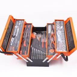 85pcs Household Car Mechanic Basic Tool Kit Hand Repair Vehicle Workshop Professional Tool Box-image-11