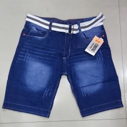 Solid Men Denim Blue Denim Shorts-image-69
