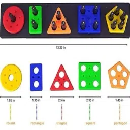 awals Toymoy Shape Sorter Long Stacker (PVC) image 4