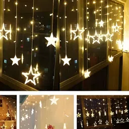 SPARK WORLD Yellow Star Shaped String Lights image 2