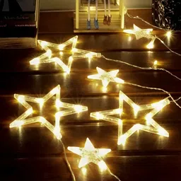 SPARK WORLD Yellow Star-Shaped String Lights image 4