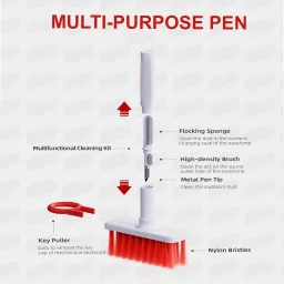 Zohlo Soft Brush Keyboard Cleaner with Multi-Function Computer Cleaning Tool Kit for Computers, Gaming, Laptops, Mobiles image 4