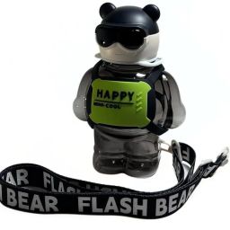 800ML Happy Mini Cool Leak proof With Straw Water Bottle-image-33