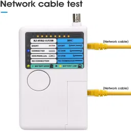 LipiWorld Remote Cable Tester, 4 in 1 Remote RJ11 RJ45 USB BNC LAN Network Cable Tester Network Interface Card image 2