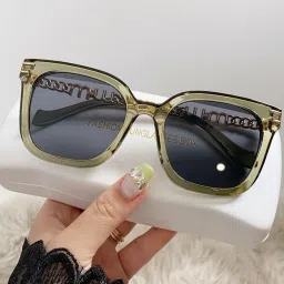 eyenaks UV Protection Retro Square, Wayfarer, Rectangular, Over-sized Sunglasses (Free Size) image 2