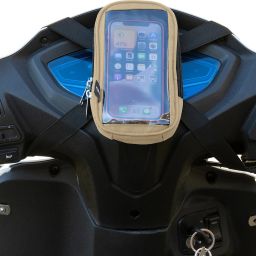 Mobile Holder Pouch Bag for Activa Jupiter Scooter Scooty (7 Inch-Cream) Bicycle Phone Holder-7