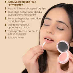 La Pink Strawberry Natural Tinted Hydrating Lip Balm with Kokum Butter for Dry Lips - 15 g image 4