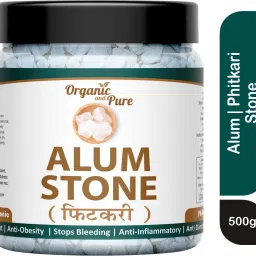 Alum Stone Bar Fitkari Stone Phitkari for Face Deodorant Underarm Water (Jar)-19