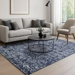 obsessions Blue Persian 4x6 Feet Machine Made Carpet-picture-32
